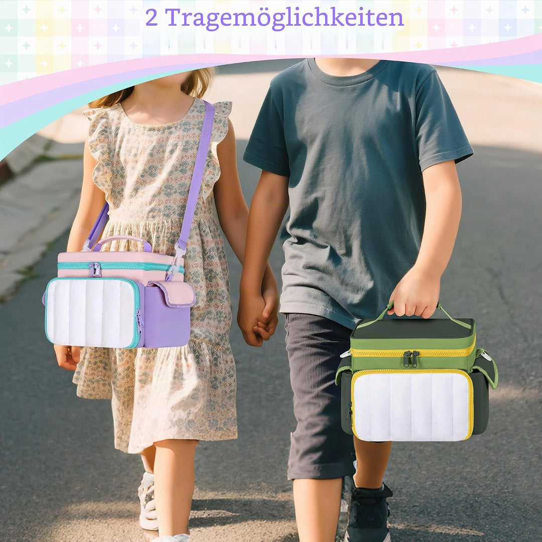 LoDrid Tasche Kompatibel mit Tonie Box 2/1, gepolsterte Tragetasche mit Abnehmbarer Trennwand und Sc