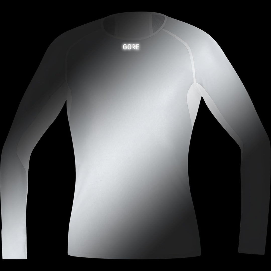 GOREWEAR M Gore® Windstopper® Base Layer Shirt Langarm S Light Grey/White, S Light Grey/White