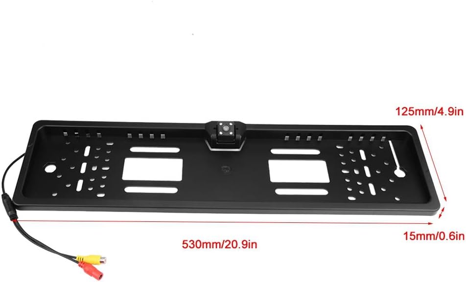 aqxreight - Kennzeichenkamera Kennzeichenrahmen EU1080p mit Rückfahrkamera (LED)