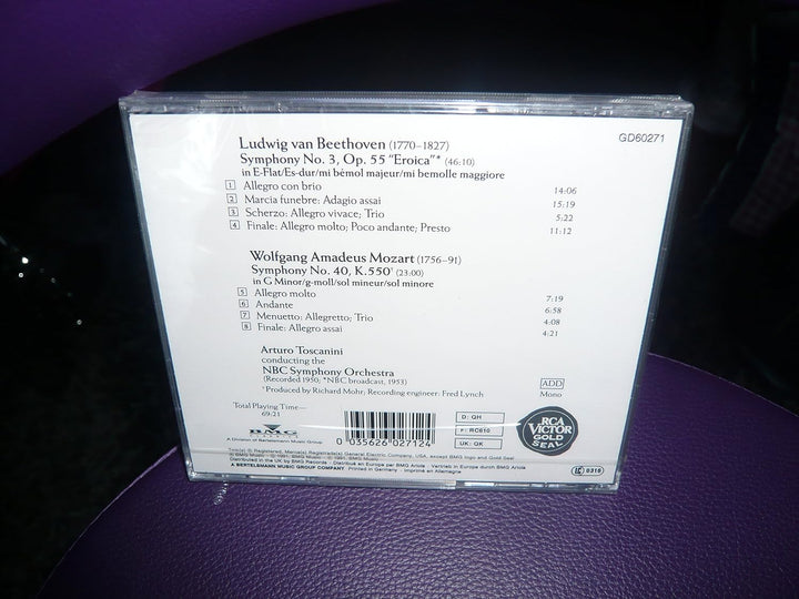 Sinfonie Nr.3 "Eroica"; Sinfonie Nr.40, Audio-CD