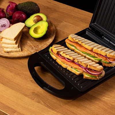 Cecotec Sandwichmaker Rock'nToast Family Grill, 1500 W, Grillplatte, Antihaftbeschichtung, 180 ° dre