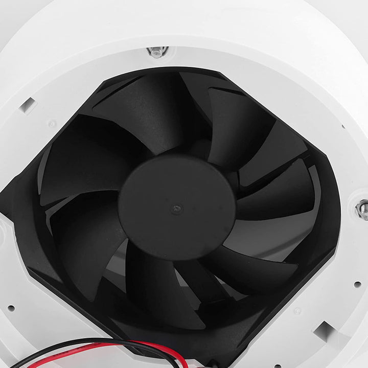 EVGATSAUTO RV Dachlüftung, 12V Dachventilator 5000R/mini LED Luftdecke Lüftungsgitter Rund für Wohnm