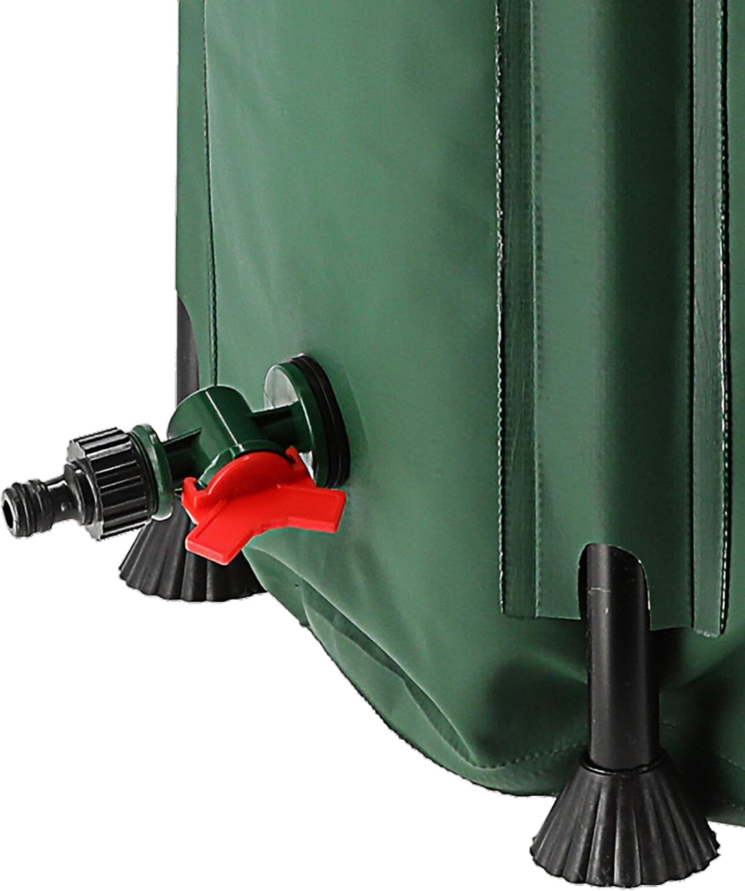 Regentonne faltbar mit Deckel und Zapfhahn | 100 Liter 41x75x71cm grün PVC | Gartenzubehör Zisterne