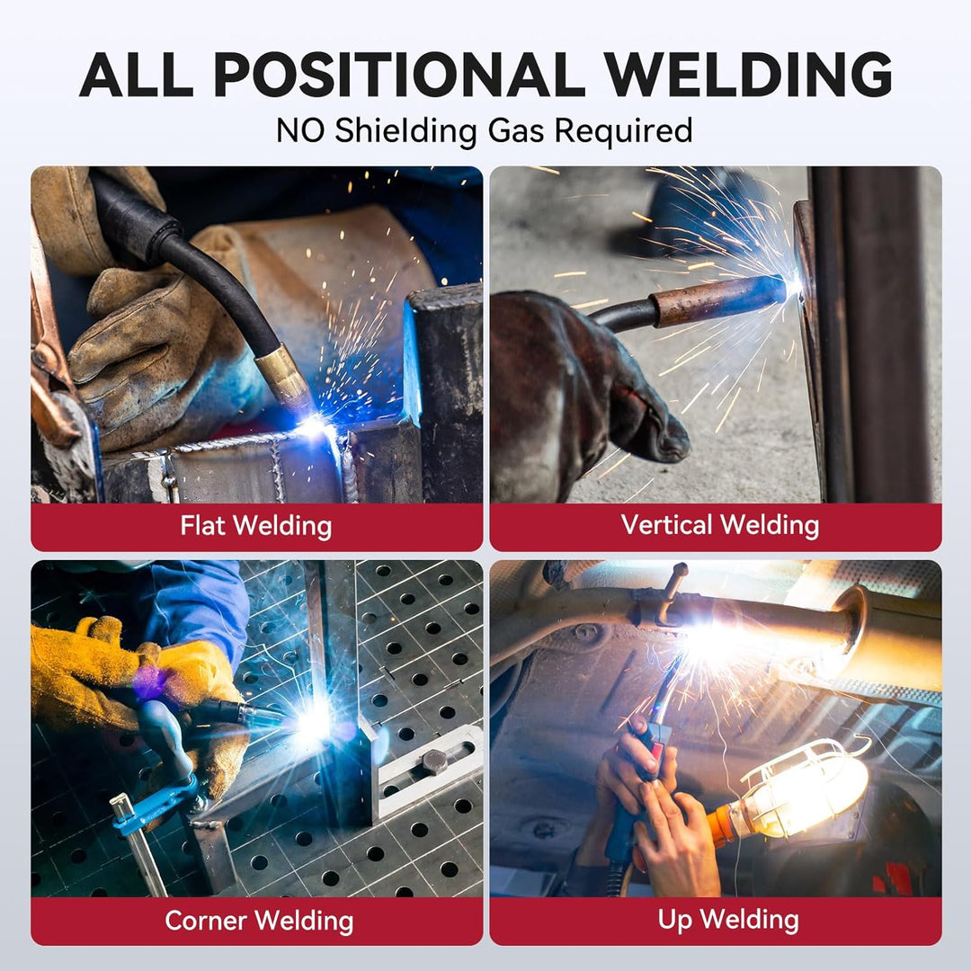 ARCCAPTAIN Fülldraht 0,8mm 2KG E71T-GS MIG Schweissdraht für Schweissgerät ohne Gas MIG/MAG FLUX Sch