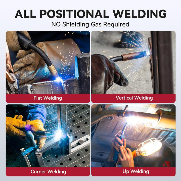 ARCCAPTAIN Fülldraht 0,8mm 2KG E71T-GS MIG Schweissdraht für Schweissgerät ohne Gas MIG/MAG FLUX Sch