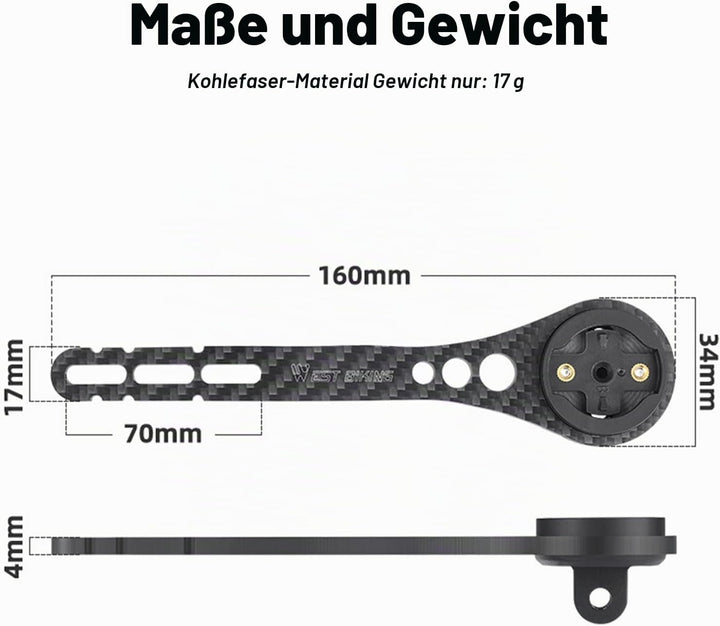 Rennrad Fahrradcomputer Halterung fürGarmin Edge 130, 530, 540, 800, 830, 840, 1000,1030,1040 Plus,