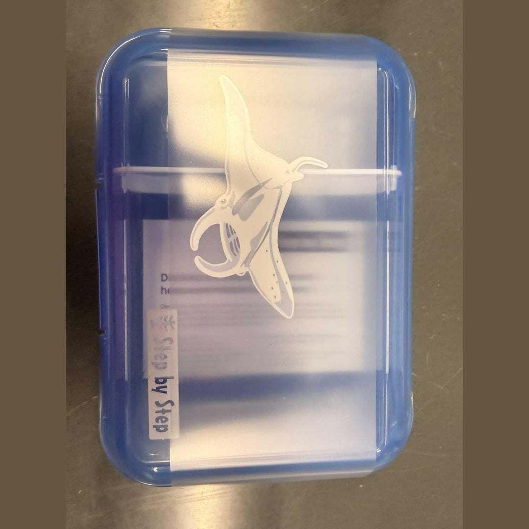 Step by Step Lunchbox „Manta Rio“ blau, mit Trennwand und Klickverschluss, spülmaschinenfest, BPA-fr