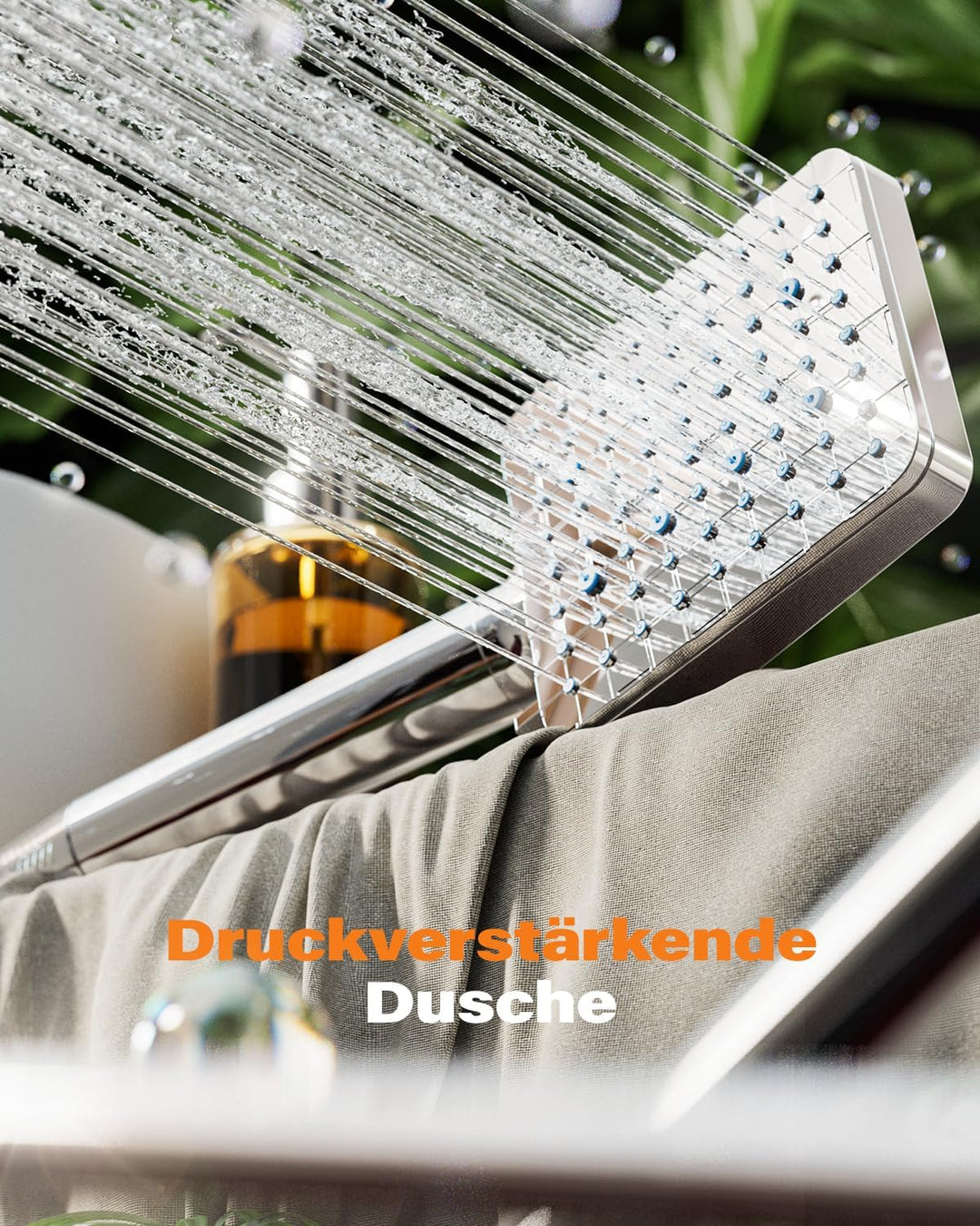 Cobbe Duschkopf mit Filter, Hochdruck Handbrause mit Filtration in 20 Schichten 1,5M Schlauch, 6 Str