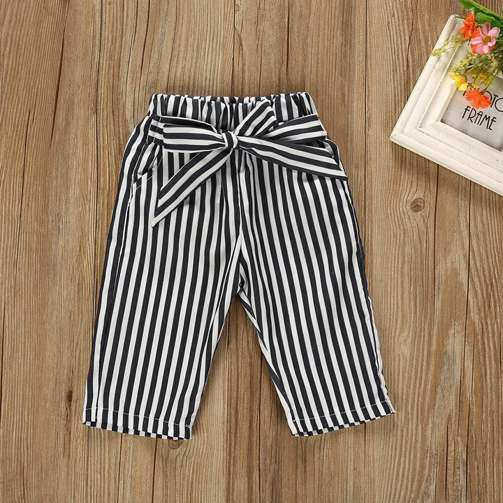 Neugeborenes Baby Mädchen Kleidung Rüschen Strampler + Schleife Denim Hosen Outfits Set 9–12 Monate