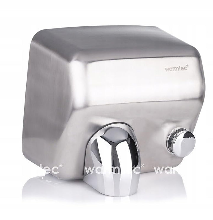 WARMTEC Händetrockner 2500W - Elektrischer Handtrockner mit Druckknopf und drehbarer Düse - Händetro