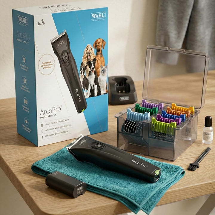 Agrarzone Edition Moser Arco Pro Hundeschermaschine 1 Akku - mit Aufsteckkamm Set - Schermaschine Hu