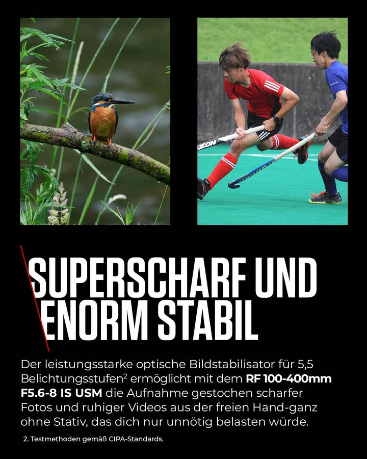 Canon Objektiv RF 100-400mm F5.6-8 is USM Supertele-Objektiv passend für Kameras der Canon EOS R Ser