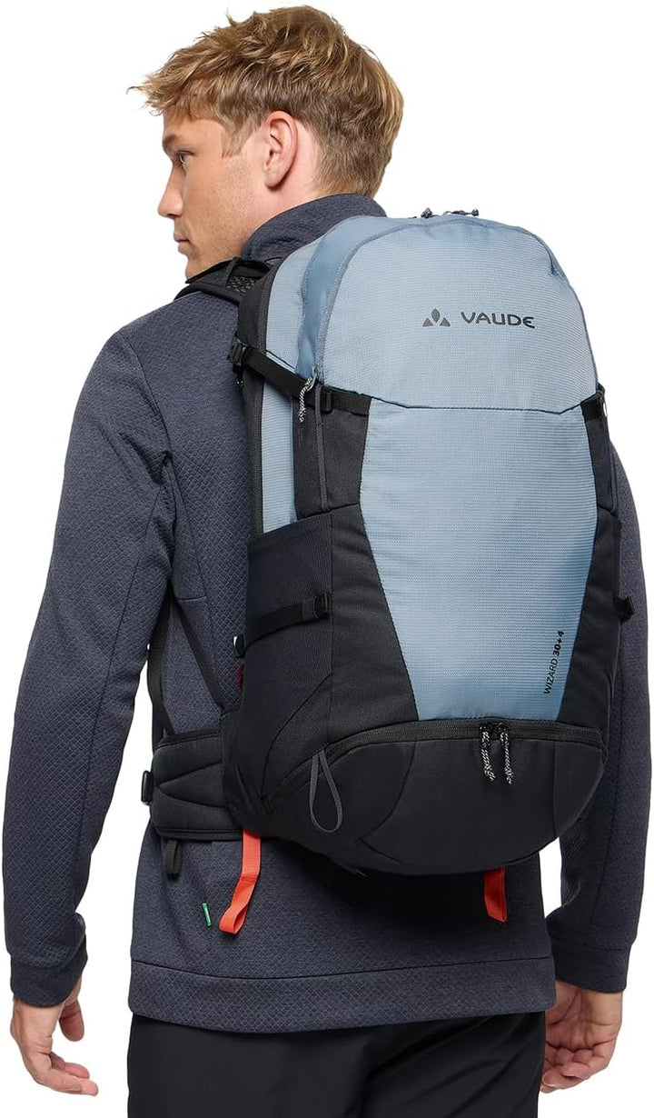 VAUDE Wanderrucksack Wizard 30+4, wasserabweisender Rucksack Damen & Herren, komfortabler Trekkingru