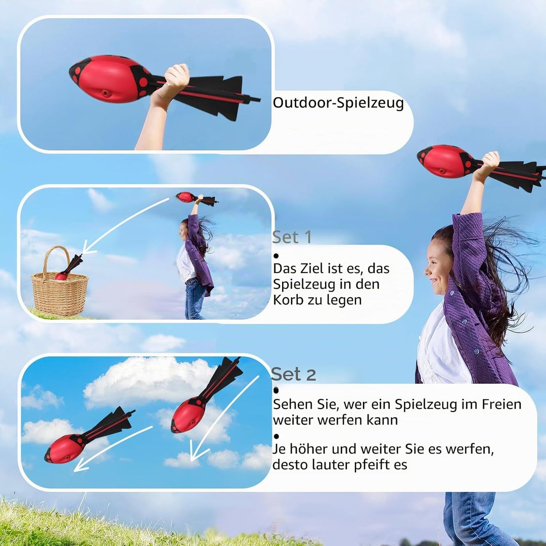 Vortex Aero, Rakete Aero aus Weicher Foam, Wurfrakete Outdoor Spass für Gross und Klein, Rocket Whis