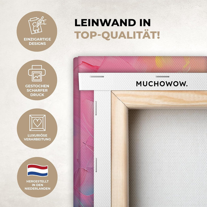 MuchoWow© Leinwandbild Gross 120x80 cm XXL Dekoration Wohnzimmer Bilder Pictures Wall Decoration Liv