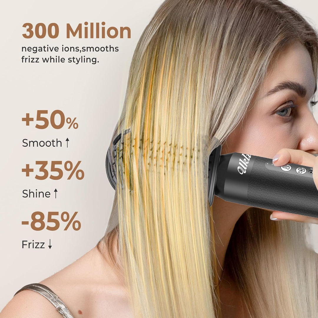 UKLISS 7 in 1 Pro-Hairstyler, Haarstyler & Föhn Set mit 1400 Watt Hair Dryer, Lockenstab Automatisch