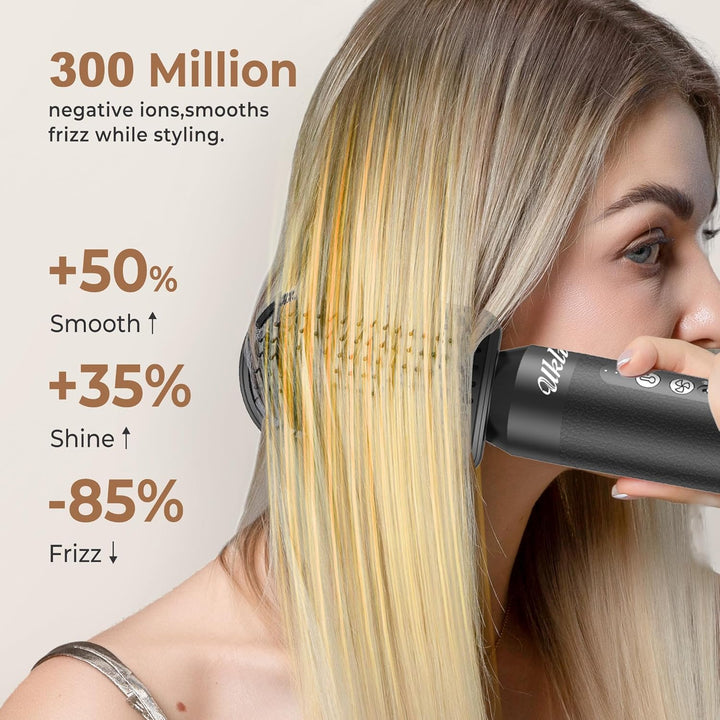 UKLISS 7 in 1 Pro-Hairstyler, Haarstyler & Föhn Set mit 1400 Watt Hair Dryer, Lockenstab Automatisch