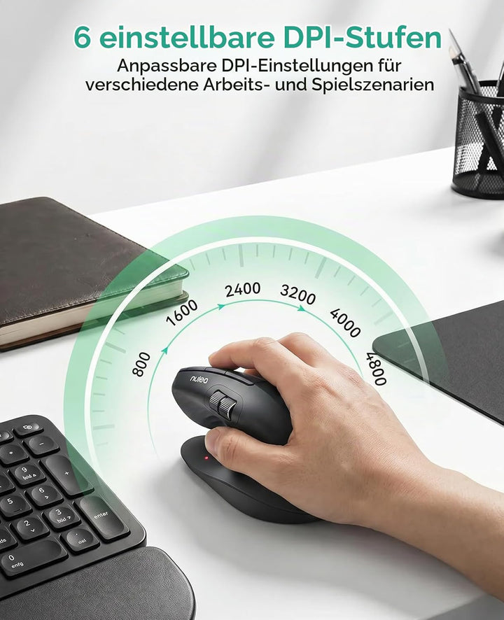 Nulea M502 Ergonomische vertikale drahtlose Maus