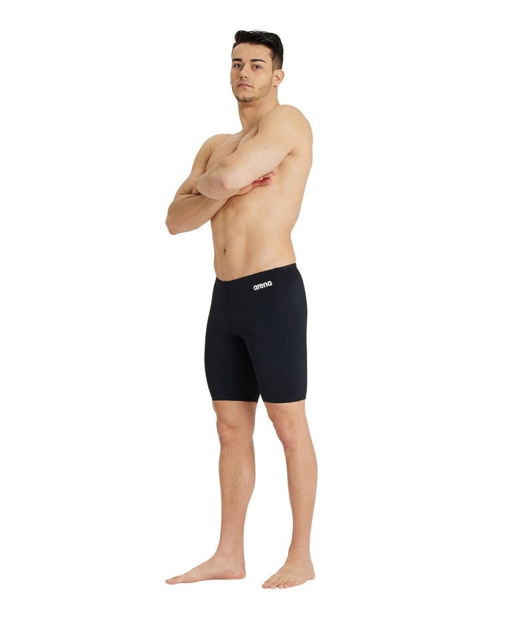 ARENA Herren Men's Team Swim Jammer Solid Badehosen Jammer (1er Pack), 4 Black-white