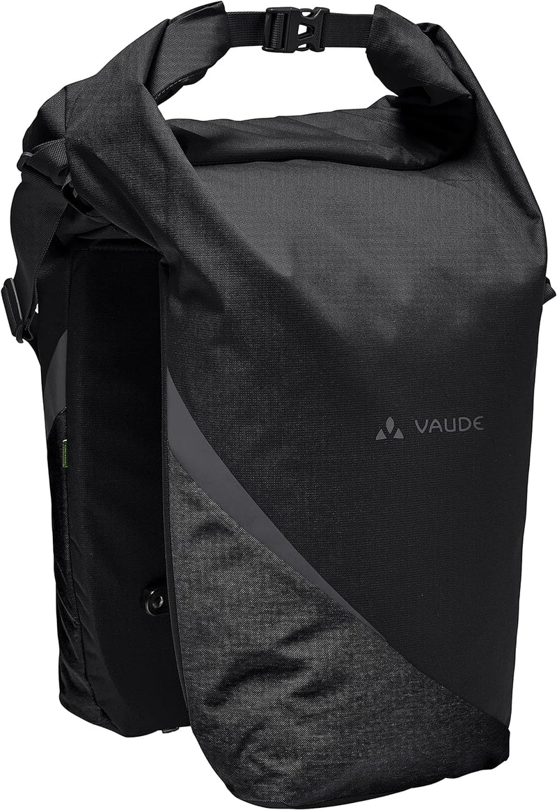 Vaude 15919 Unisex – Erwachsene Road Master Urban (Double) Hinterradtaschen Schwarz Einheitsgrösse,