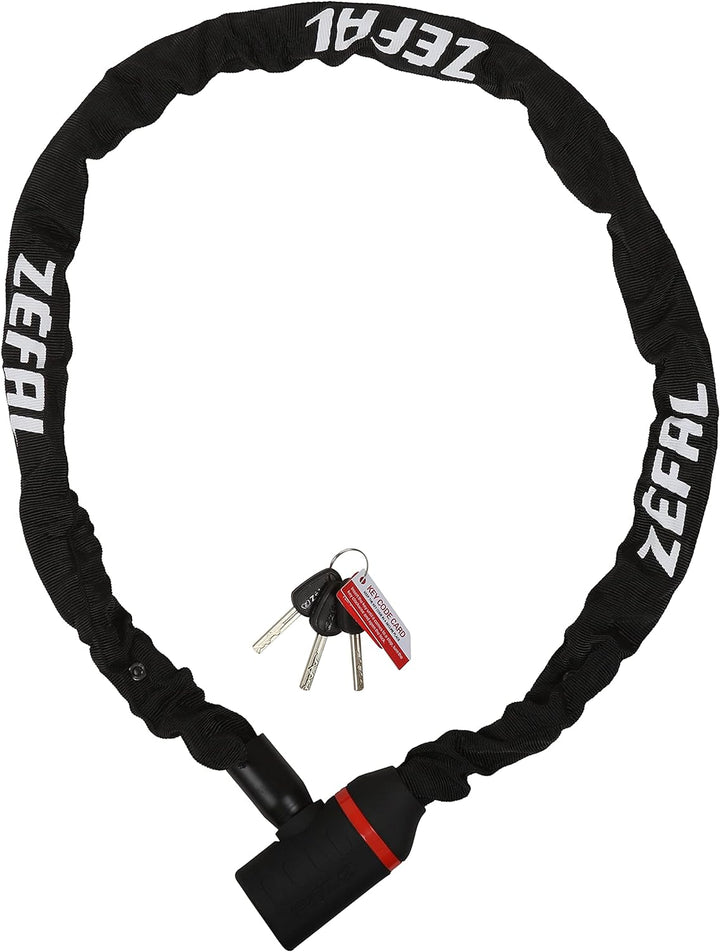 Kettenschloss ZEFAL K-TRAZ M14 (8 mm x 80 cm) Schwarz, Schwarz