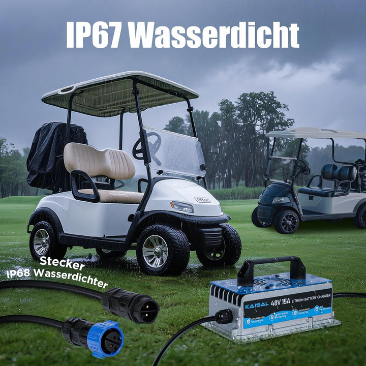 KAISAL 58,4V 15A LiFePO4 Lithium Batterieladegerät, 48V LiFePO4 Ladegerät für 51,2V LiFePO4 Batterie