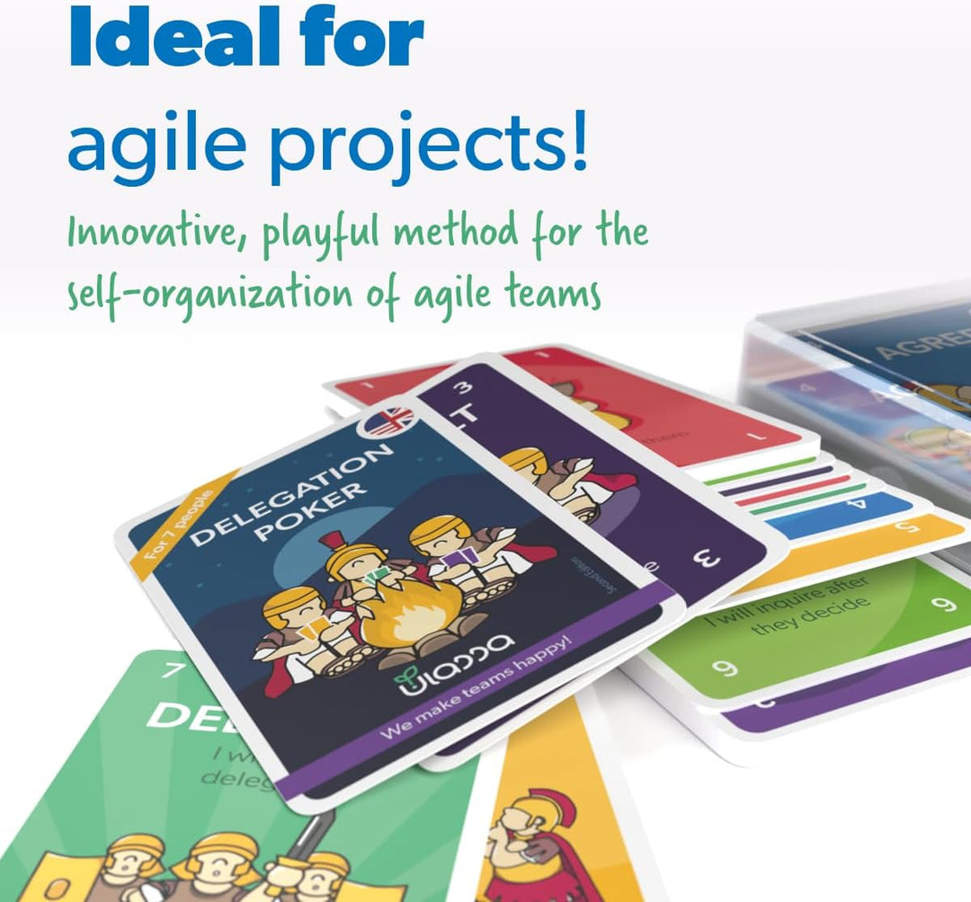 Delegation Poker Karten Set - 3-7 Personen - Für Agile Unternehmen zur effektiven Delegation von Ver