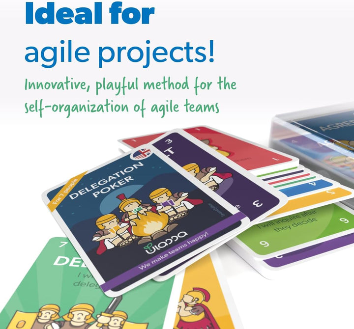 Delegation Poker Karten Set - 3-7 Personen - Für Agile Unternehmen zur effektiven Delegation von Ver