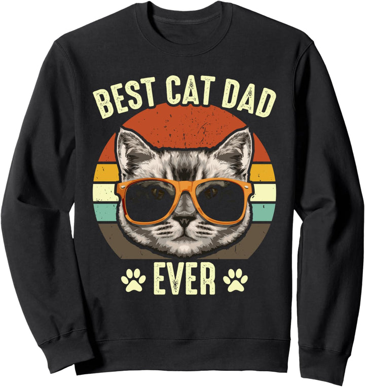 Bester Katzen Daddy Urkomischer Tier Humor Sweatshirt