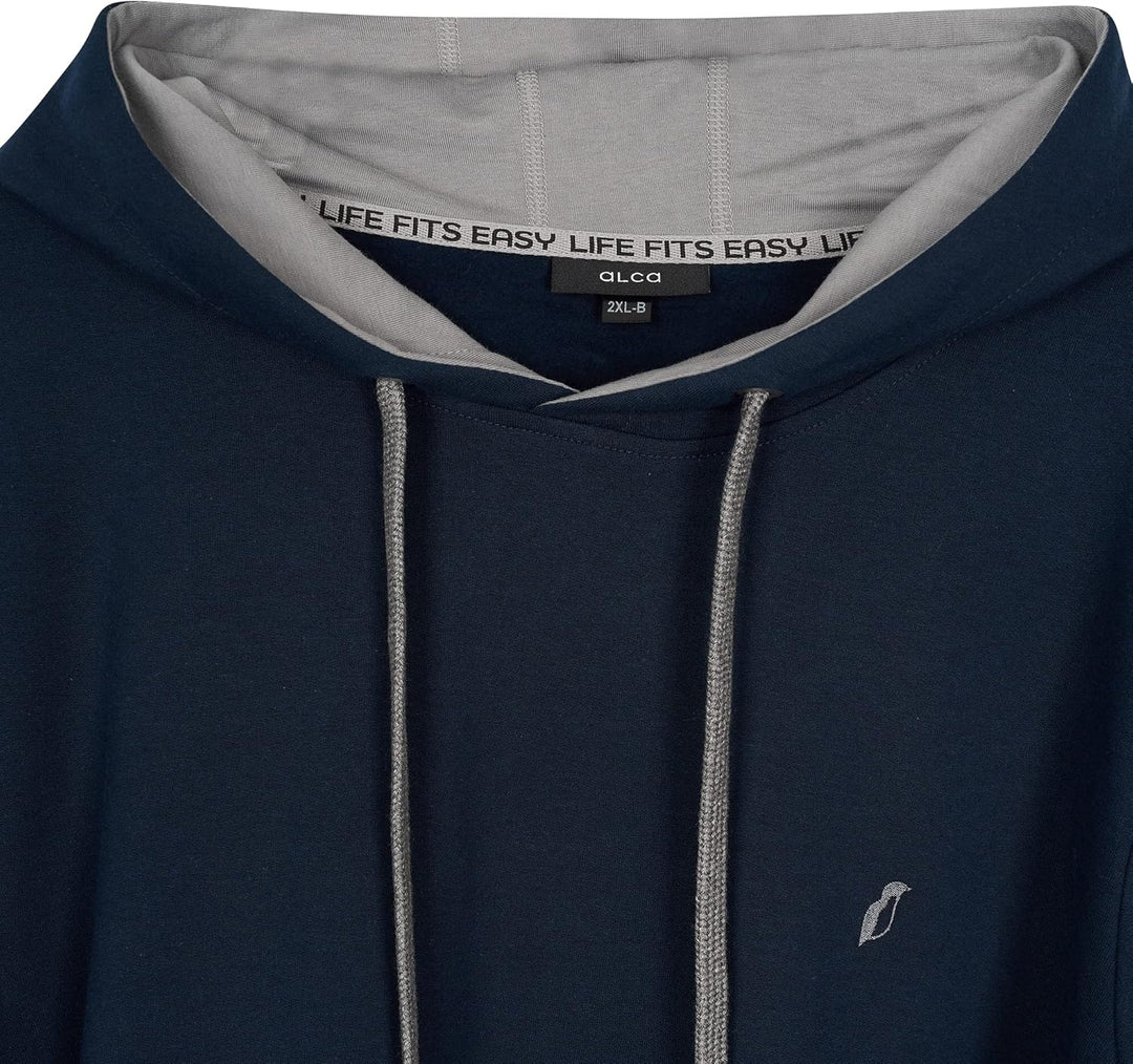 Alca Kapuze Sweatshirt für Männer mit Übergrösse Bauchumfang XXL-8XL Herren Kapuzenpullover Sweater