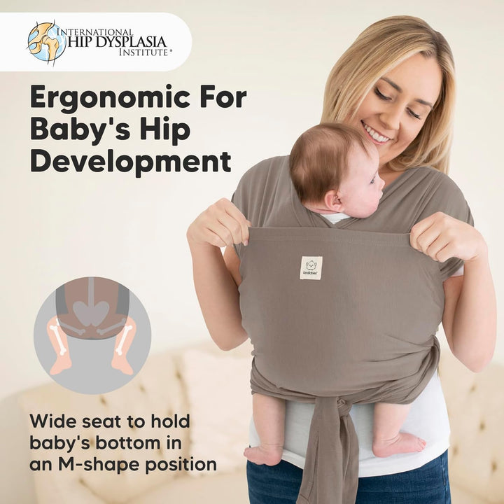 KeaBabies Tragetuch Baby Neugeboren - D-Lite Elastisches Baby Tragetuch Neugeborene, Einfach Anzuzie