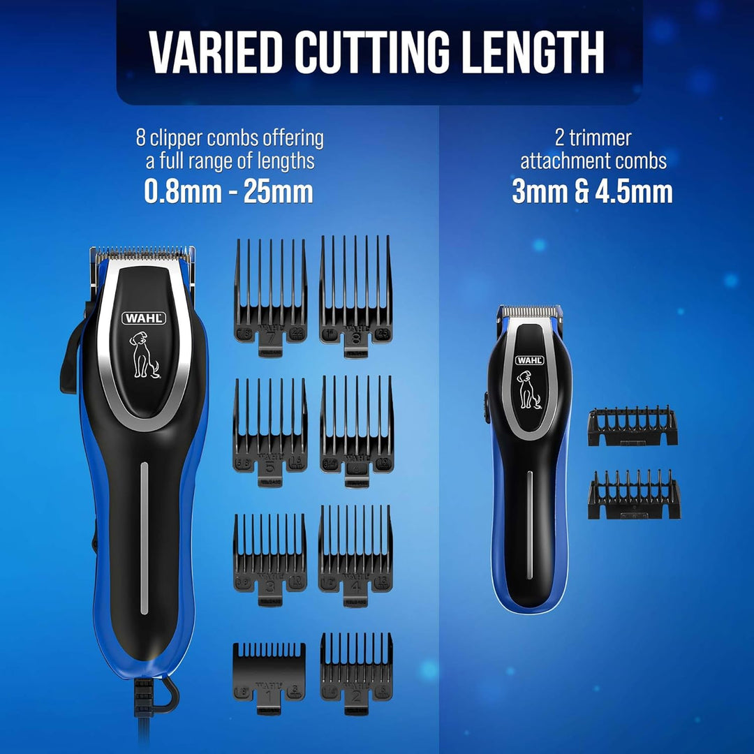 Wahl Komplettes Fellpflege-Hundeschermaschine & Trimmer-Kit, Schermaschine für Hunde, Fellpflege, ge
