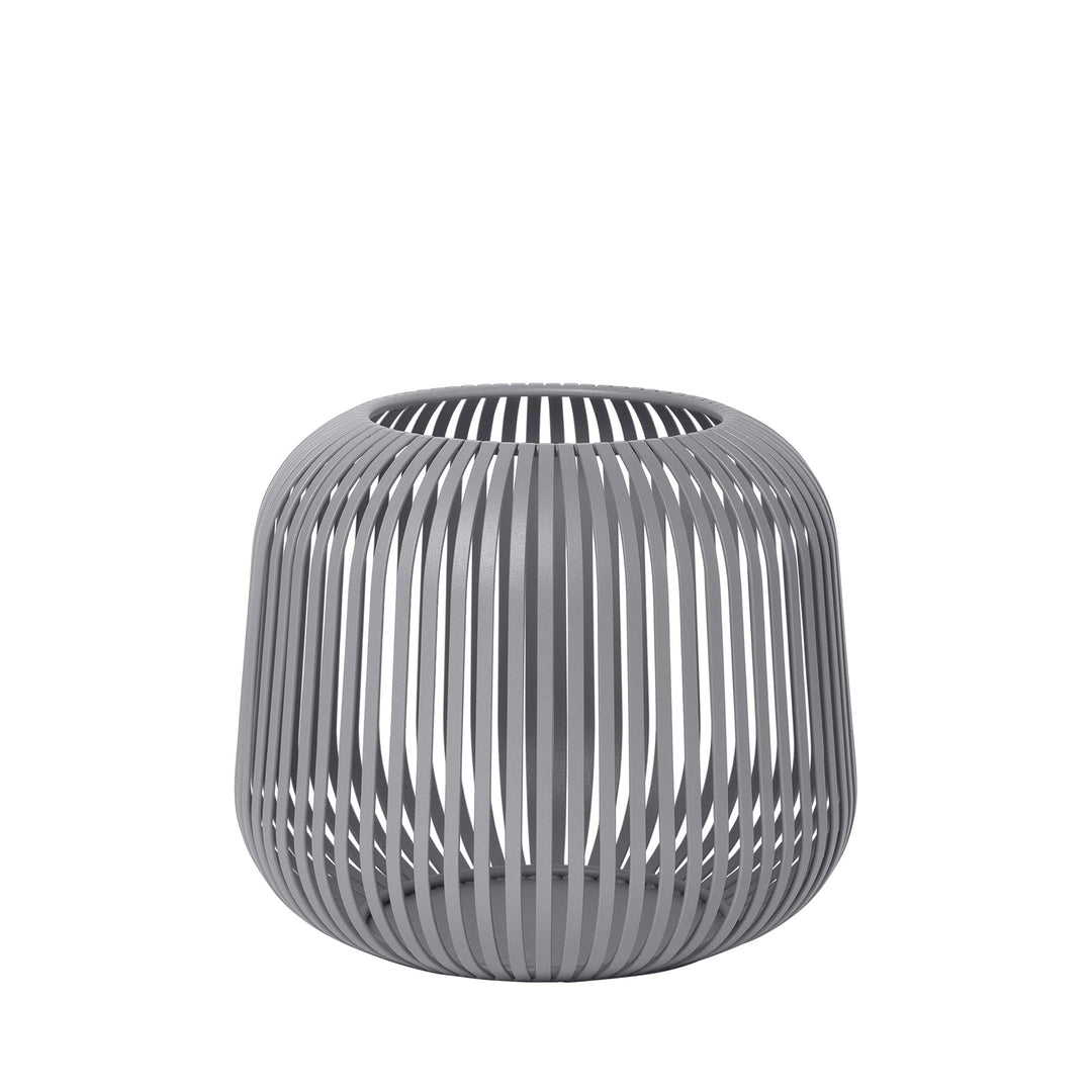 Blomus - Laterne - Windlicht - Steel Gray - Small - Masse (ØxH): 20,5 x 17 cm, Weiss S Steel Gray, S