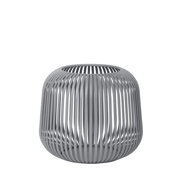 Blomus - Laterne - Windlicht - Steel Gray - Small - Masse (ØxH): 20,5 x 17 cm, Weiss S Steel Gray, S