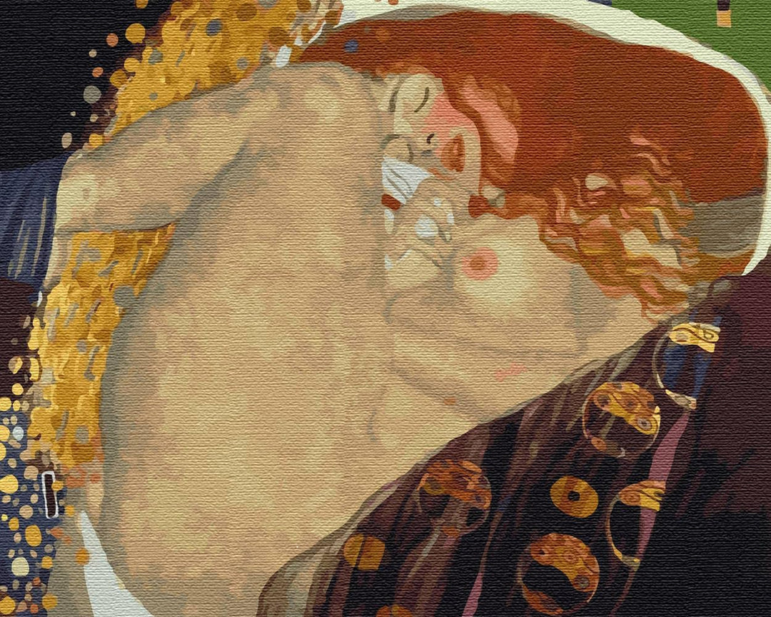 Artnapi Malen nach Zahlen Erwachsene mit Rahmen | DIY Handgemalt | Danae - Gustav Klimt | Kit für An
