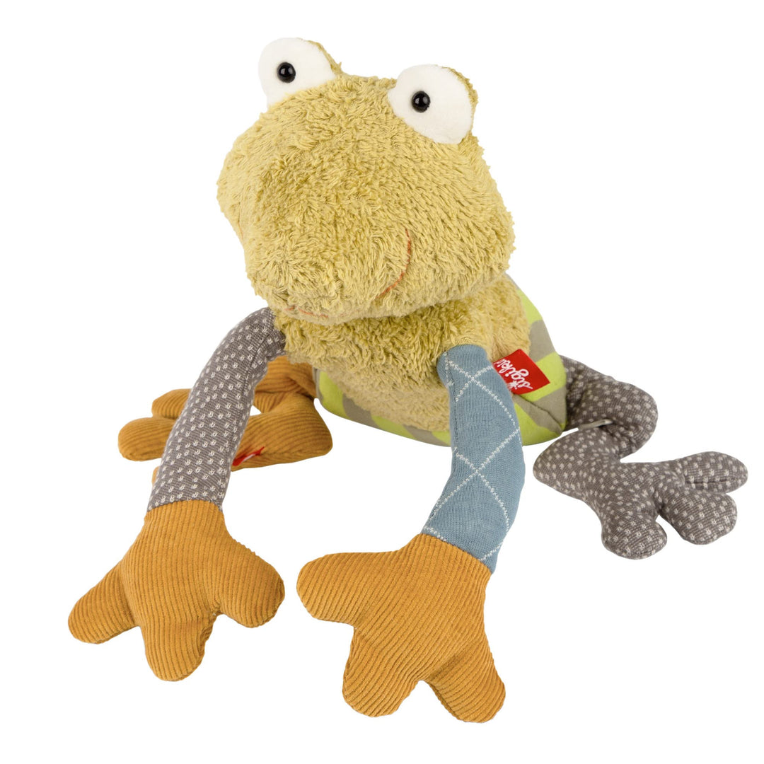 Sigikid 43236 Patchwork Stofftier, Mehrfarbig/Frosch