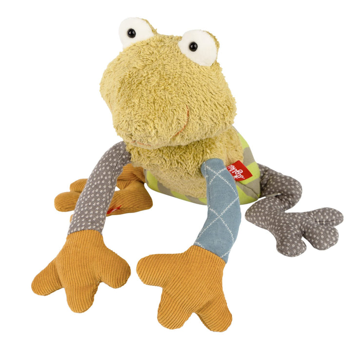 Sigikid 43236 Patchwork Stofftier, Mehrfarbig/Frosch