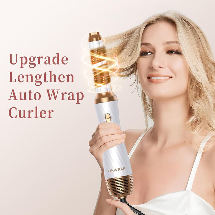 Hair Styler OKWRAP Airstyler set 6 In 1 Mit Rundbürstenföhn Haarstyler Warmluftbürste Thermal Brush