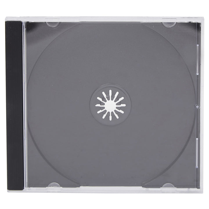 Transparente CD- / DVD-Hüllen (10,4 mm) mit schwarzer Hinterseite (25-er-Packung)