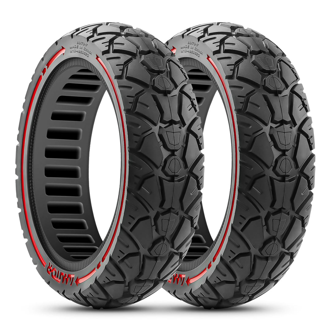 60/70-7.0 Reifen Offroad für Xiaomi 4 Pro Vollgummireifen E-Scooter (1. Gen), Abriebfeste & Pannensi