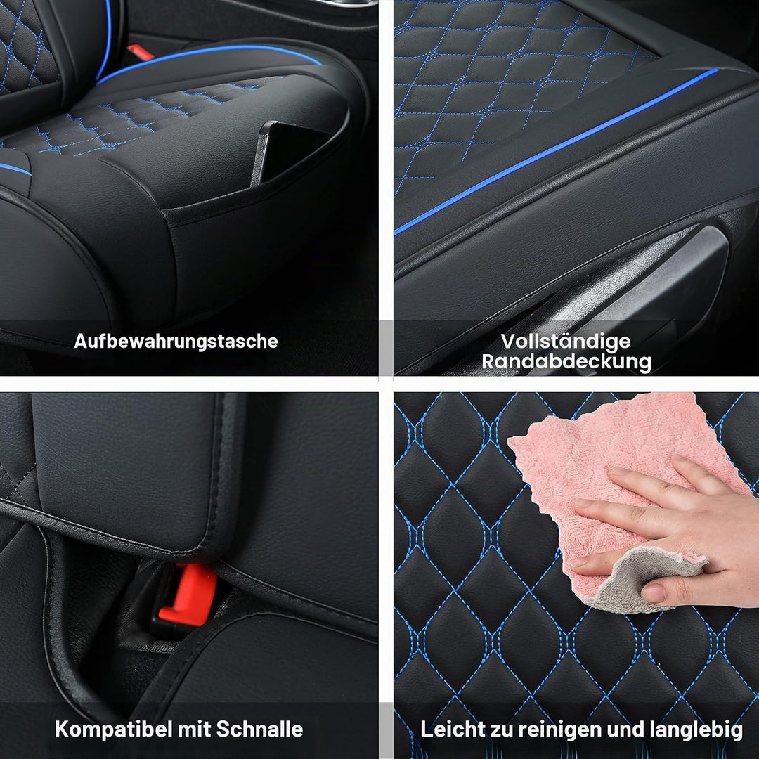 Vankerful Kunstleder-Autositzbezüge, universell passend für die meisten Pkw, SUV, Limousinen und Lkw