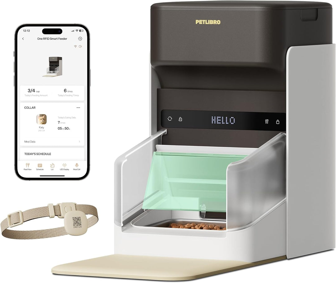 PETLIBRO RFID Futterautomat für Katze, 5G Wi-Fi Automatischer Haustier-Futterspender, Katzen-Futtera