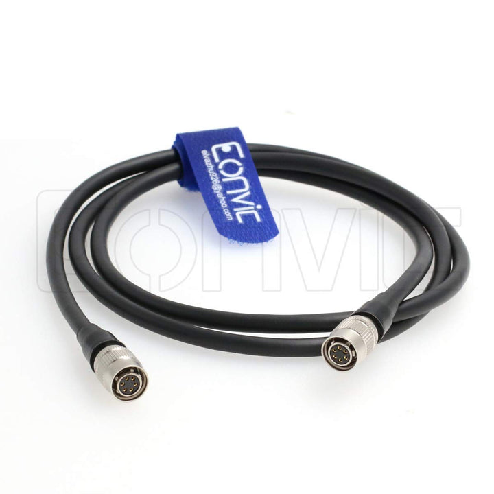 Eonvic HR10A-7P-6S Hirose 6 Pin auf 6 Pin Stromkabel für Basler CCD AVT Industriekamera (gerade-gera