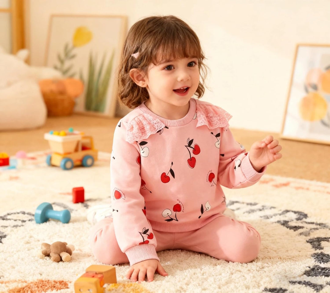 Codkkre Sweatshirt Mädchen Pullover für Kinder Süss Cartoon Sweater Mädchen Langarmshirts aus Baumwo