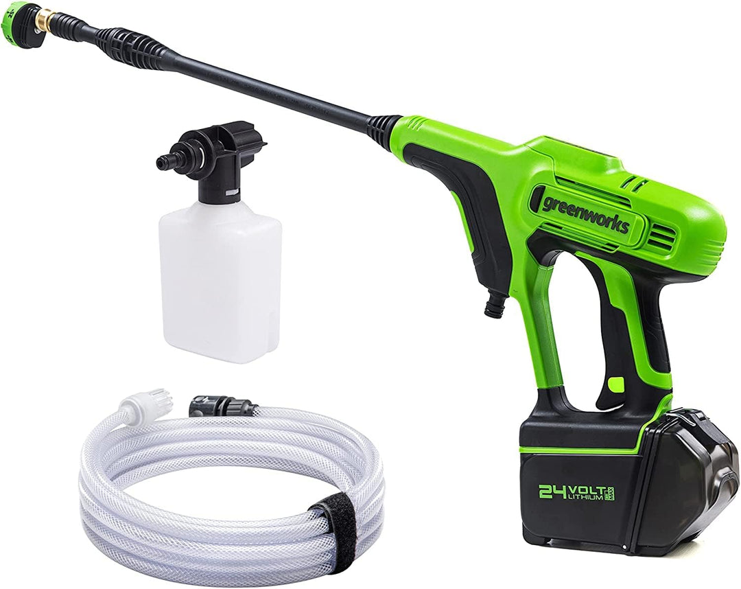 Greenworks Tools Akku-Druckreiniger G24PW (Li-Ion 24V 300 Watt Motorleistung 24 bar Druck 180 l/h Du
