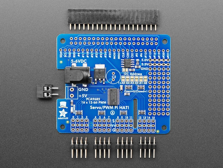 Adafruit 16-Channel PWM / Servo HAT for Raspberry Pi - Mini Kit [ADA2327]