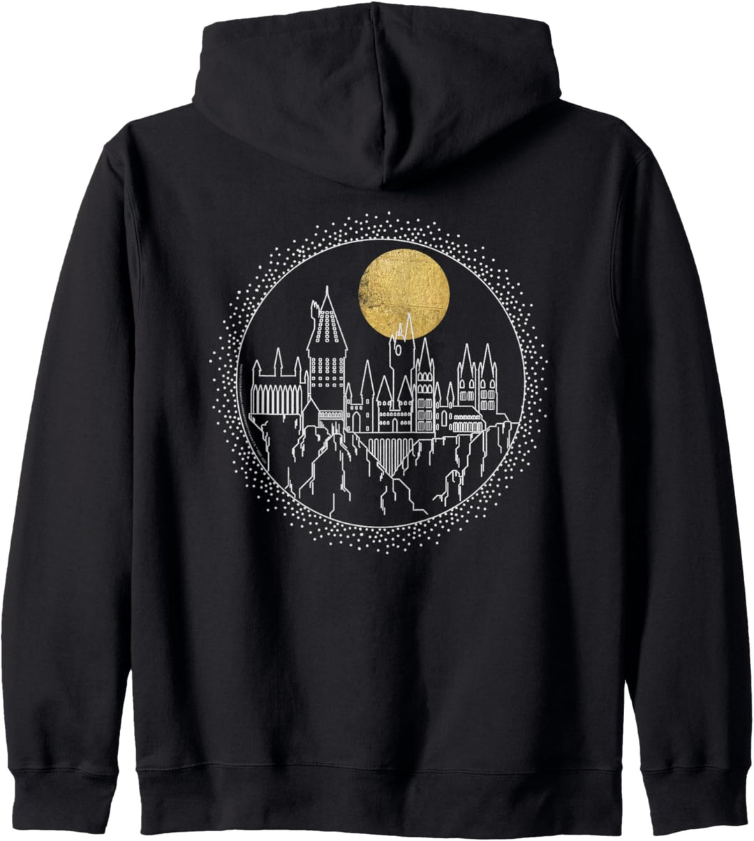 Harry Potter Hogwarts Full Moon Line Art Kapuzenjacke