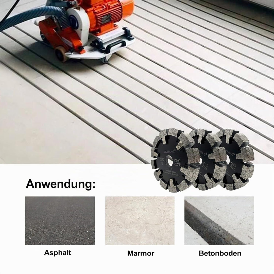 GVHAKG Tuck Point 120mm Diamant Fräser,Sehr verschleissfest Lange Lebensspanne für Estrich, Asphalt,