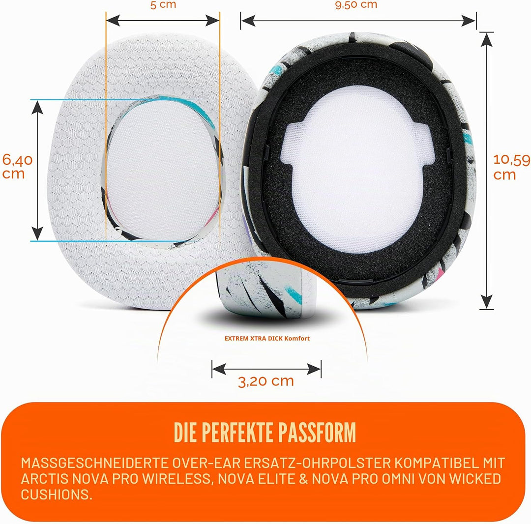 WC Freeze Nova Pro Wireless – Kühlgel-Ersatz-Ohrpolster für Steelseries Arctis Nova Pro Wireless von