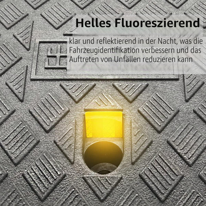 Bordsteinrampen, Aus Robustem Kunststoff, 2 Stück Tragbar Rampe Rollstuhl Türschwellenrampe für Auff